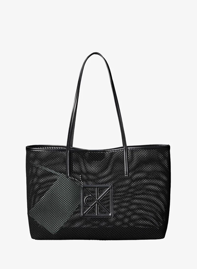 كالفن كلاين Emblem Logo Mesh Tote Bag